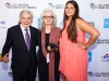 Sponsors George & Tina Kolovos and LAGFF’s Dorothea Paschalidou on the red carpet of the 9th Annual LAGFF