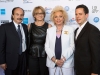 Platinum Patron Marianne Metropoulos (second from right) with Co Founder Angeliki Giannakopoulos & LAGFF Board Members Dinos Andrianos (left ) and Michael Galanakis