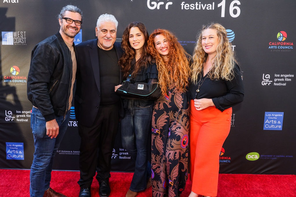 LAGFF 2022 Katopodis with actors and filmmakers