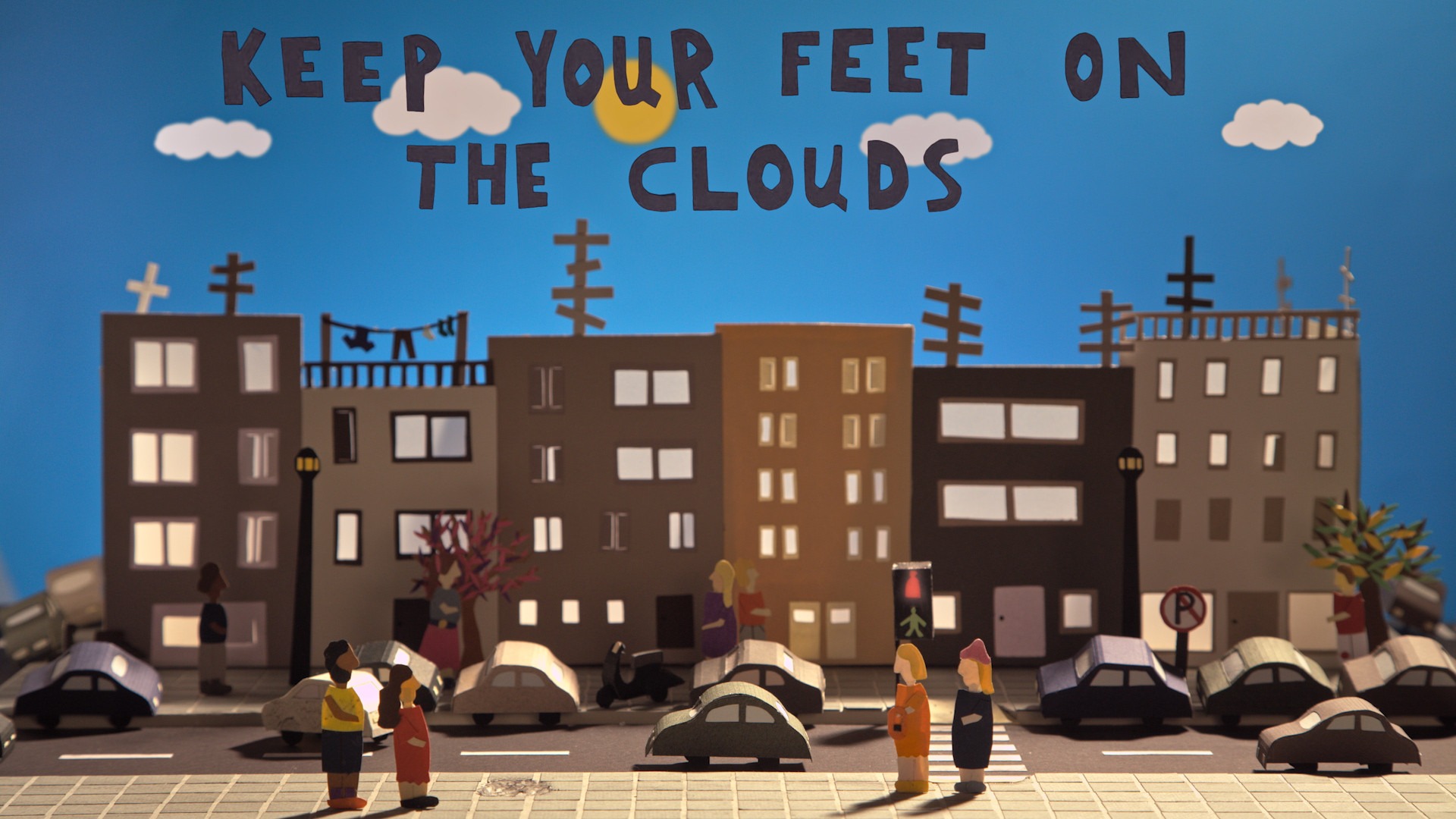 Photo 2 keep your feet on the clouds poster