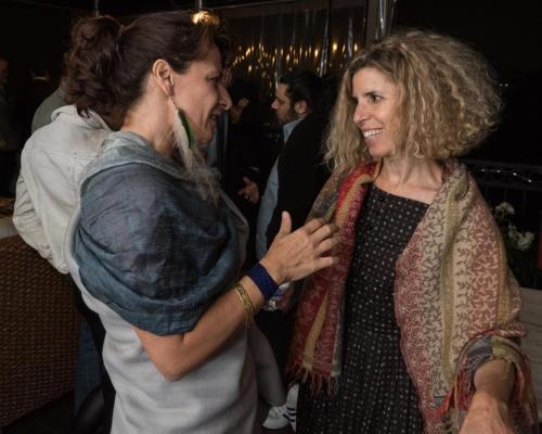 (From left) Filmmaker Carina Tautu with Co-Founder Ersi Danou